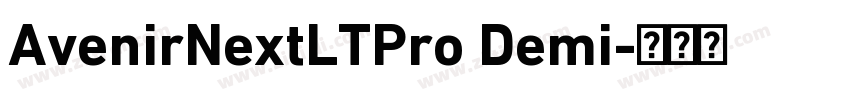 AvenirNextLTPro Demi字体转换